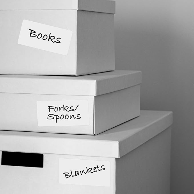 Blank Labels Address Shipping Labels, 2" x 4" Permanent White Matte Label, Inkjet and Laser Printer Guaranteed Made in USA, 10 Labels Per Sheet- 50 Sheets - 500 Labels