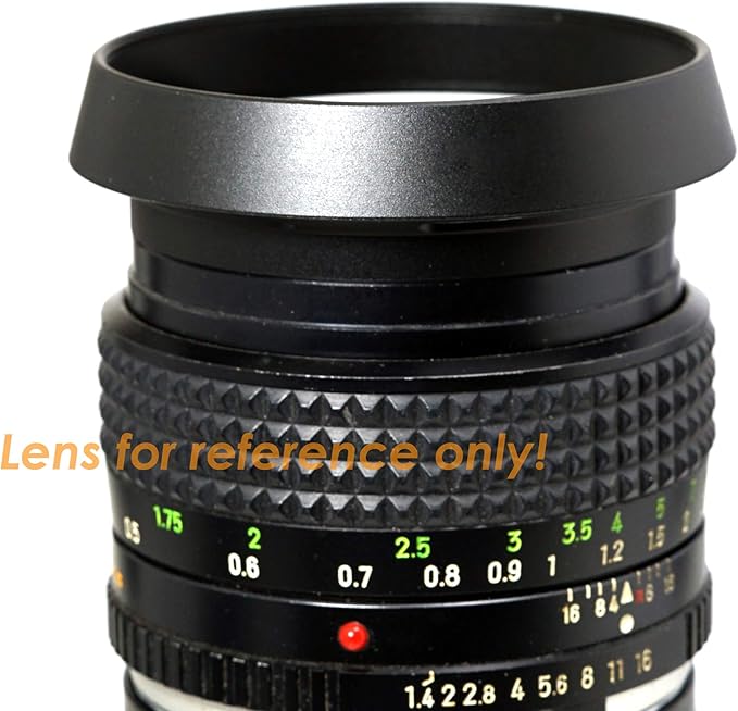 Fotasy Metal Curved Lens Hood - 62mm Vented Hood for Fuji, Leica, Olympus, Panasonic, Sony Lenses
