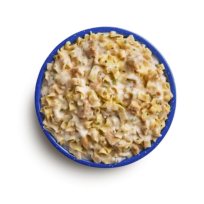 Mountain House Fettuccine Alfredo with Chicken Freeze-Dried Food for Camping, 9 Servings, 30-Year Shelf-Life