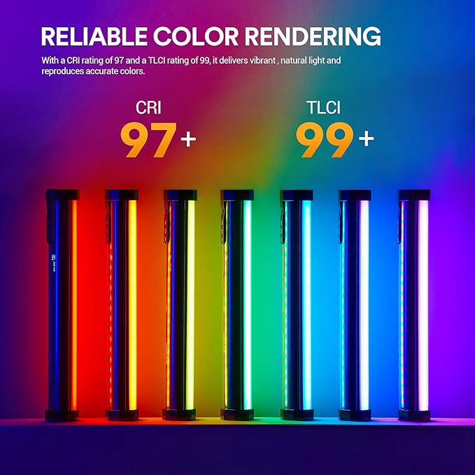 Godox TL30 Tube Light, Magnetic RGB Led Video Light Wand Stick, CRI 97+ TLCI 99+, 2700K~6500K, Dimmable Handheld LED Stick Light Bar w/2900mAh Battery, 37 FX, APP Control for Photography Video