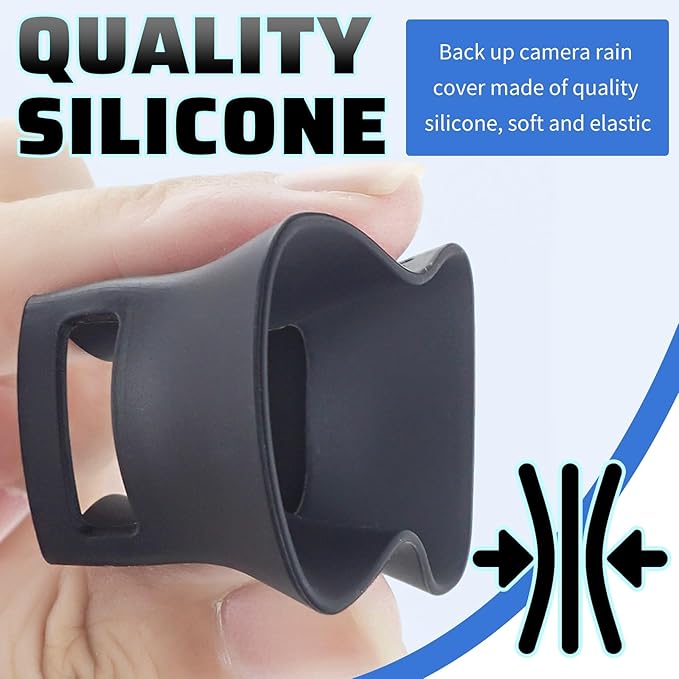 Car Backup Camera Rain Shield Silicone,Backup Camera for Car Anti-Rain Cover for Clear Reversing Image,Portable Reverse Cameras Protective Rain Cover for Most Vehicles (T2)