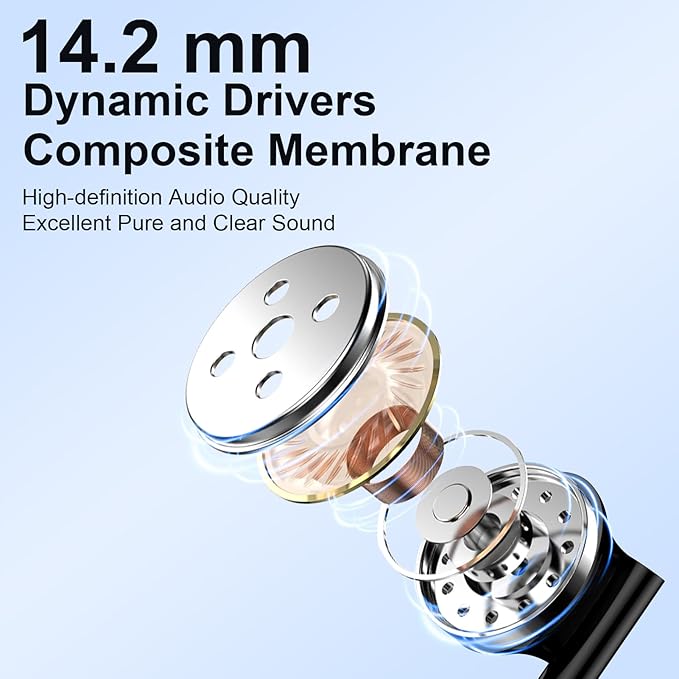 USB C Headphones Wired Earbuds for iPhone 17 Pro Max/Air/16e/16 Pro Max/16 Pro/16 Plus/16/15 Pro Max/15 Pro, Type C Earphones Wired Noise Canceling Ear Buds with Microphone for Samsung A17 A16 S25 S24