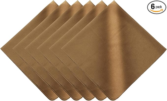 PATIKIL 6Pcs Soft Eyeglass Cloths, 15.8 x 15.8 Electronics Microfiber Cleaning Cloths Eyeglass Cleaning Fabric for Lens Wipes Glasses Cleaner Jewelry LCD Screens Cameras, Coffee