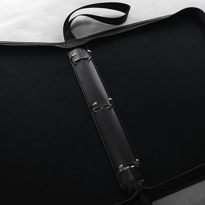 Acid-Free Archival Film Storage Box with 3-Ring Binder, Compatible with 135/35mm/120/4x5/8x10 Negative Pages, Dustproof Protector for Film Sleeves & Negatives