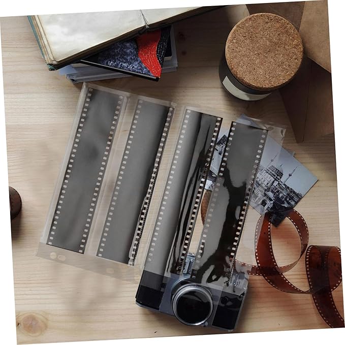 TEHAUX 10Pcs Negative Sleeves for Film and Dustproof Protective Bags Archival Storage for Film Negatives and Documents