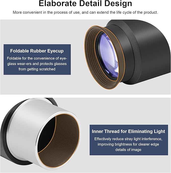 Alstar 1.25 Inch Plossl Telescope Eyepiece - 40mm Fully Multicoated Optical Lens for 1.25inch Astronomic Telescope and Astronomy Filters - 4 Element Plossl Design