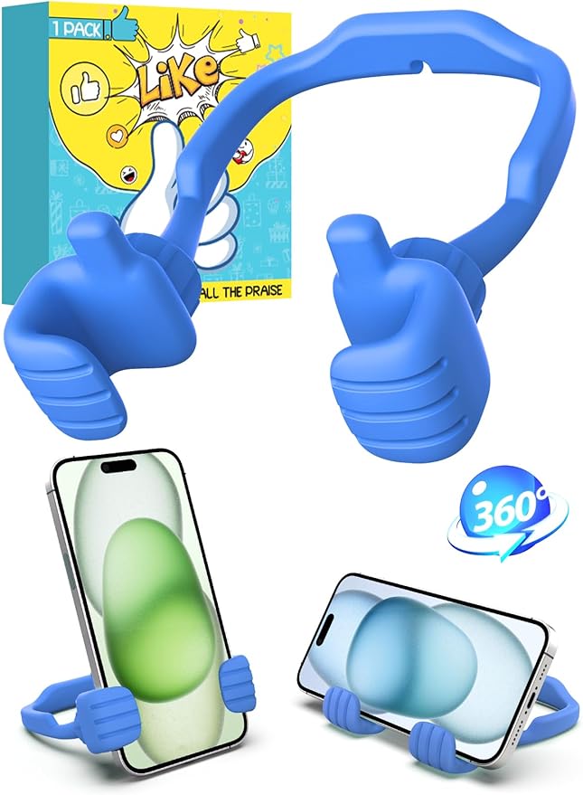 Easter Basket Stuffers for Teens Boys Girls Kids: Cell Phone Stand Upgrade Adjustable Thumbs Lazy Cell Phone Holder for Desk Cool Gadgets Fun Easter Gifts for Adults Men Women Teenagers