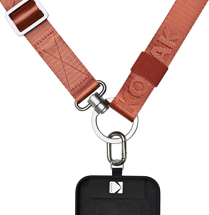 KODAK Multi-Purpose Camera Strap (Burgundy) - Quick-Detach System, Lightweight, Durable Metal Swivels, Multiple Usages, SLR Cameras, Compact Cameras, Smart Phones
