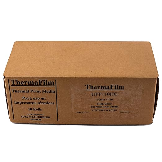Mitsubishi Compatible UPP110-HG Generic High Gloss Ultrasound Film/Media 5 Rolls, 110mm x 18m