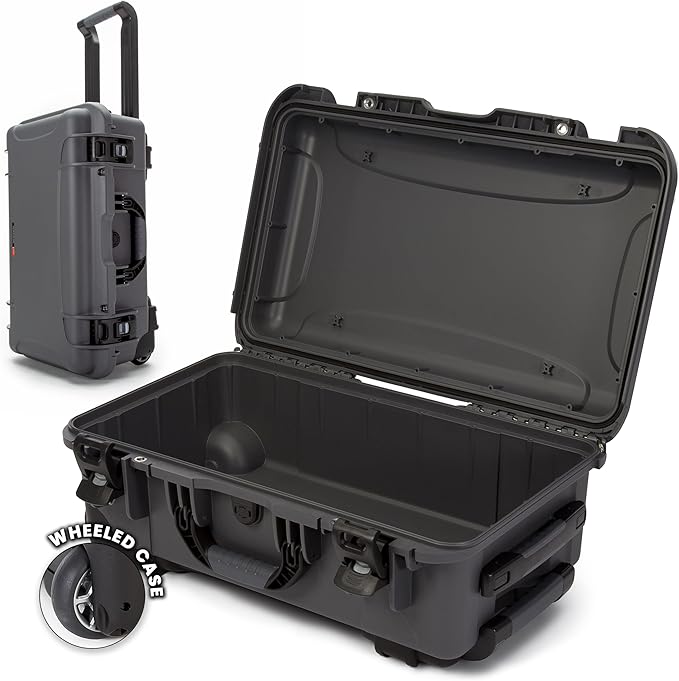 NANUK 935 Hard Case – Waterproof Equipment Case with Wheels, 22” x 14” x 9” – Dustproof and Impact Resistant, Airline Carry-On Approved – Graphite