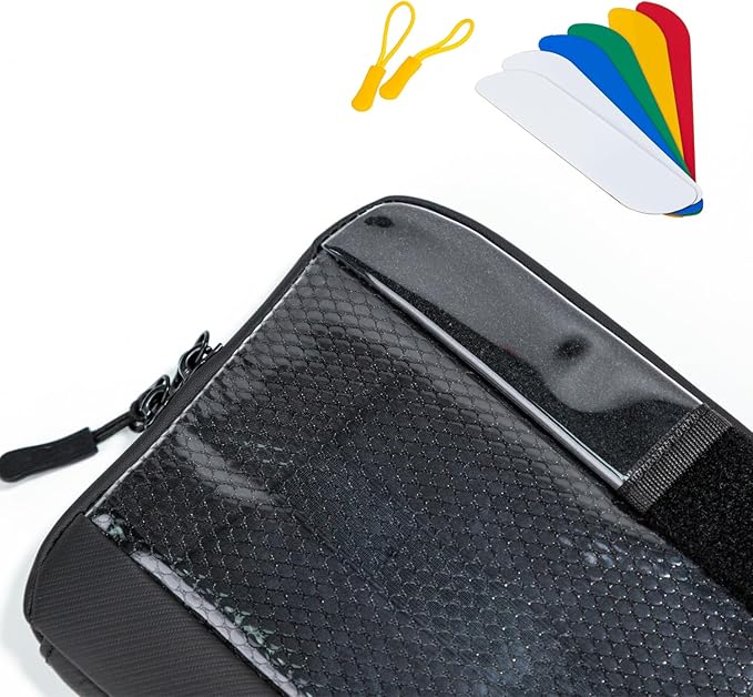 OPENMOON Translucent Electronics & Camera Accessories Bag - Cable organizer, Gear Accessory Pouch, Travel Camera Essentials (Small)