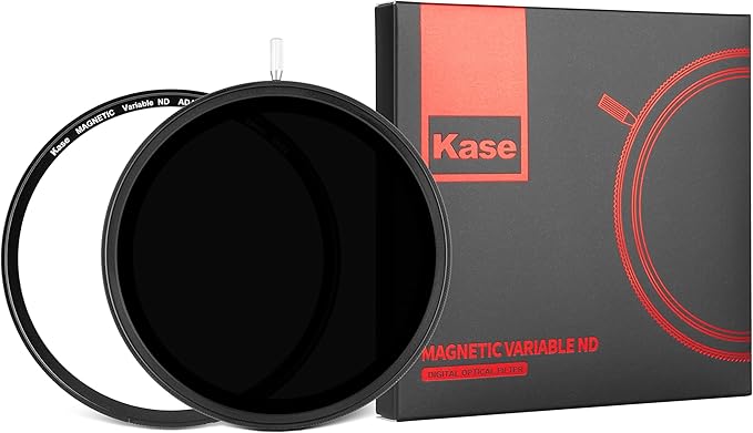 Kase Wolverine Magnetic 77mm 2nd Generation Vari ND 6-9 Stop ND64 to ND500 Shockproof Tempered Optical Glass Filter Incl Anti-Rotation Adapter