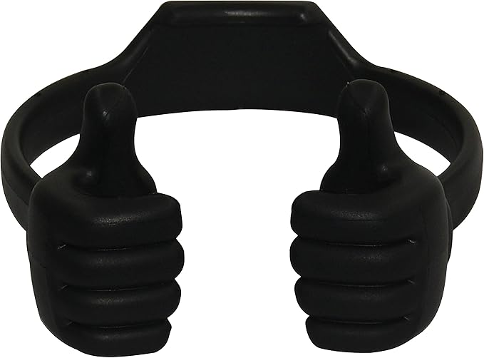 Honsky Cell Phone Stand Holder, Thumbs Up Lazy Phone Stand, Universal Adjustable Flexible, Cute Perfect Valentine's Day Gifts for Him/Her,Gifts for Couples, Compatible with Cell Phones & Tablets,Black