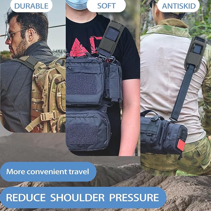 ZINMARK 2Pcs Ultra-Thick Shoulder Pad Cushions for Laptop Bags,Messenger Bags,Briefcases,Luggage, Tool Bags,Travel Bags etc