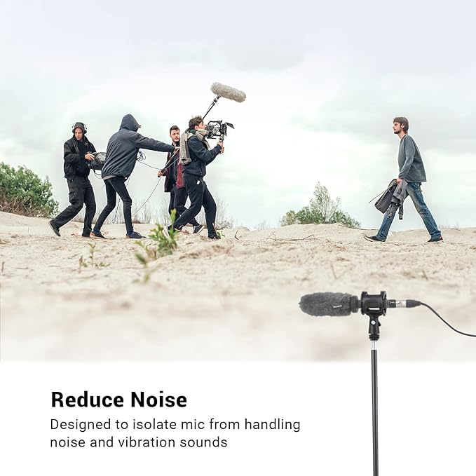 SmallRig Microphone Shock Mount with Cold Shoe Pinch for Camera Shoes and Boompoles 1859