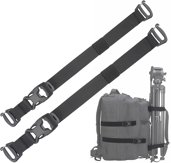 Tactical Molle System Backpack Straps - Adjustable 20.8" Pack Attachment Strap Accessories