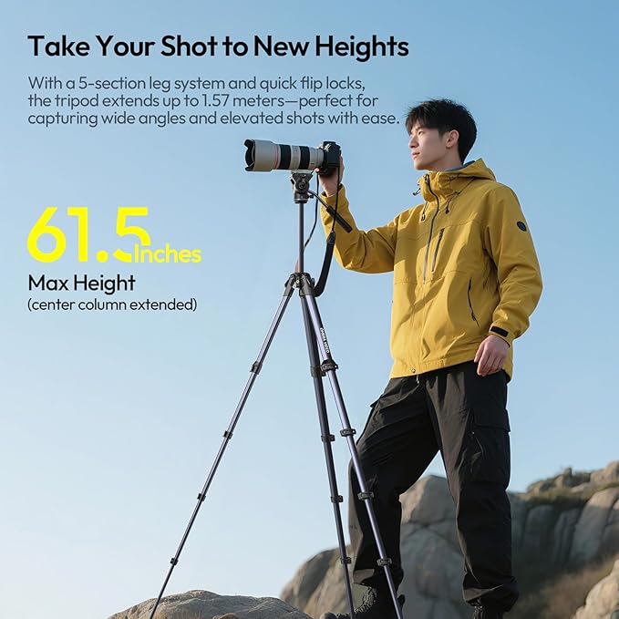 ULANZI HD02 Magic Arm Super Clamp Kit and Ombra Video Ⅱ Camera Tripod