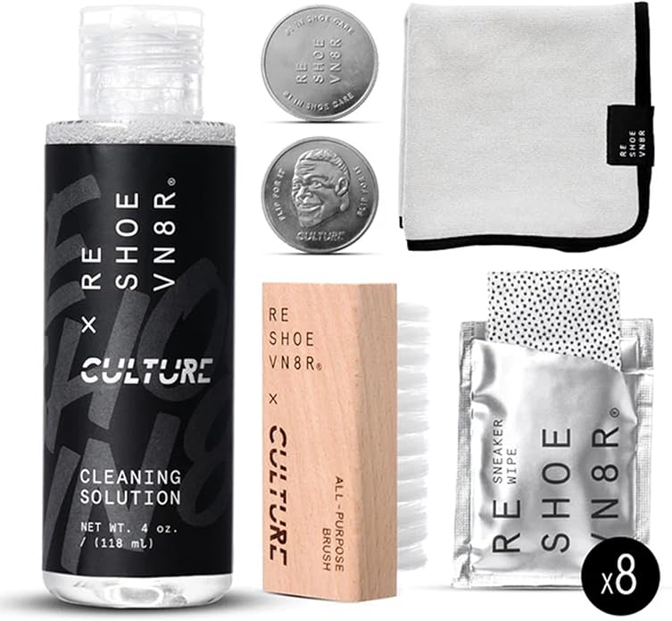RESHOEVN8R Shoe Cleaner Kit and Sneaker Cleaner Sets - Cleaning Kit Solution for Sneakers, Mesh, Canvas, Suede, Knit, Leather