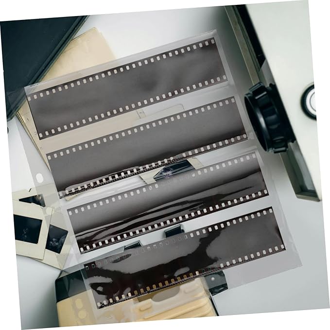 DOITOOL 10Pcs Negative Sleeves for Archival Storage Heavy Duty Page Protectors for Film and Document Organization Binders for Collectors and Nostalgia Enthusiasts