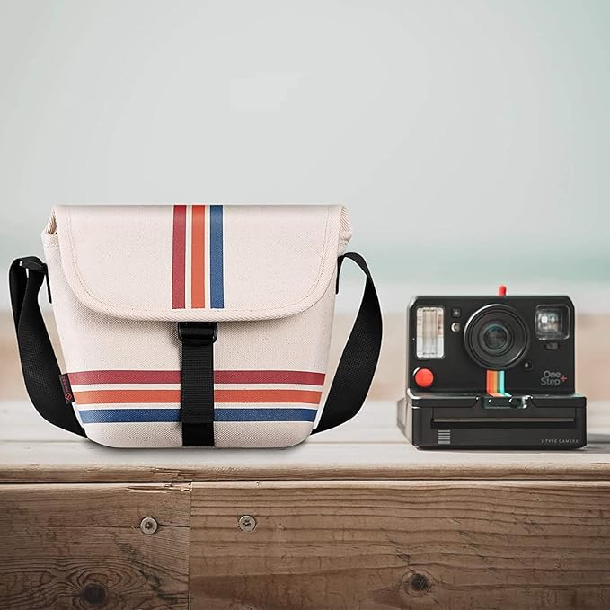 FINTIE Crossbody Camera Bag Compatible with Polaroid Now+ Generation 3rd/2nd/1st I-Type, Polaroid Flip, OneStep 2 VF, I-2 Instant Film Camera Travel Sling Case with Adjustable Strap