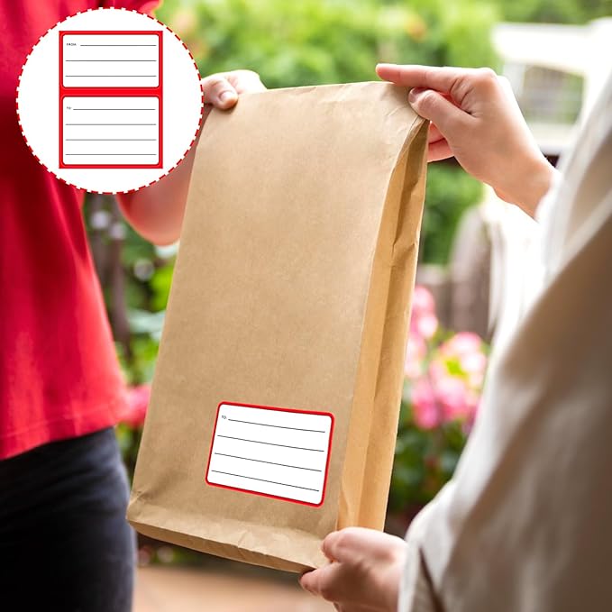 50 Sheets Address Labels, 3.5 x 4.5 Inch to/from Address Mailing Labels, Self-Adhesive Blank Handwriting to/from Address Tags Sticker for Mailing Boxes, Envelopes, Shipping Labels