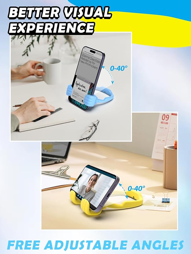 Easter Gifts for Kids Teens Girls Boys: Gifts for Men Women Thumbs Up Lazy Cellphone Holder for Desk Funny Gifts for Adults Teenager Mom Friends Stuff Easter Basket Stuffers Who Have Everything Ideas