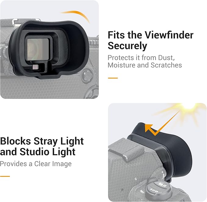 Soft Silicon Camera Viewfinder Eyecup Eye Cup Eyepiece Replacement for Olympus OM SYSYEM OM-1 Mark II & OM-1 EVF Eyeshade Protector Replaces Olympus EP-18
