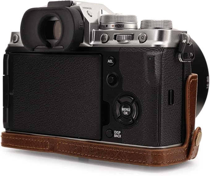 MegaGear MG1922 Ever Ready Genuine Leather Camera Case Compatible With Fujifilm X-T4 (Xf16-80MM) - Brown
