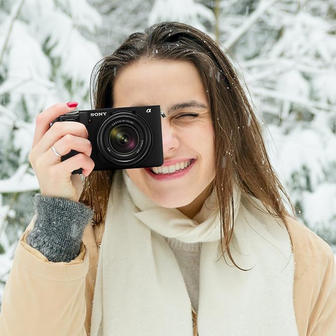 Easy Hood Camera Case for Sony Alpha 6700, Soft Silicone Protective Cover a6700 DSLR Camera Anti-Scratch Slim Fit Body Skin Protector Housing Sleeve for Sony A6700 Mirrorless Camera Black