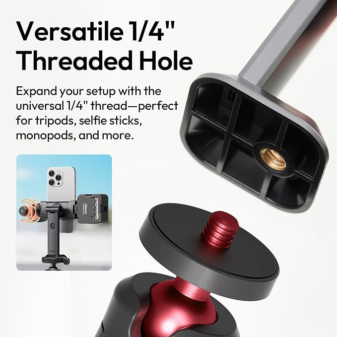 ULANZI MA54 Phone Holder Mount Video Rig with Light