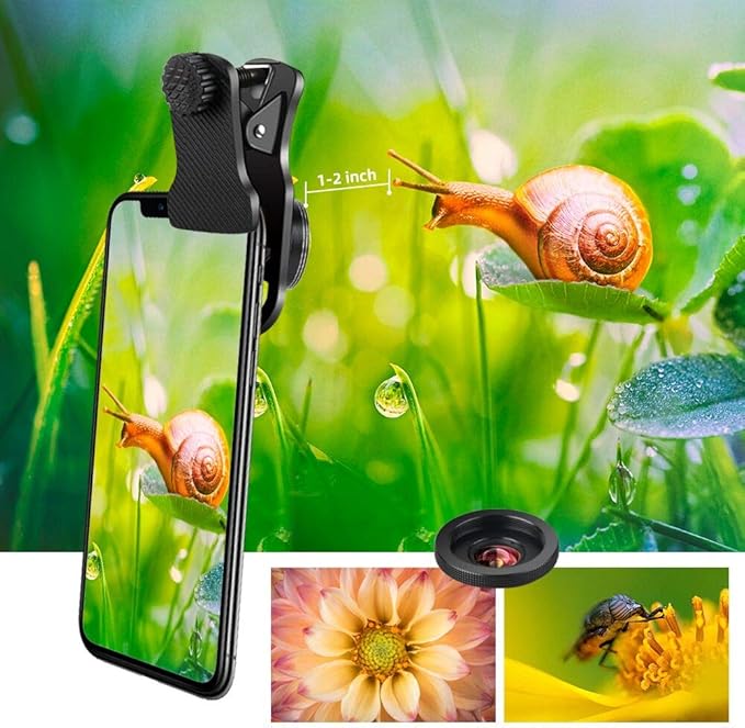 Phone Camera Lens Kit for iPhone, Android, 20X Telephoto Zoom Lens, Phone Wide Angle & Macro Lens, Fisheye, CPL Lenses Compatible with iPhone 12 11 X Xs XR 8 7 6 Plus Samsung and Other Smartphone