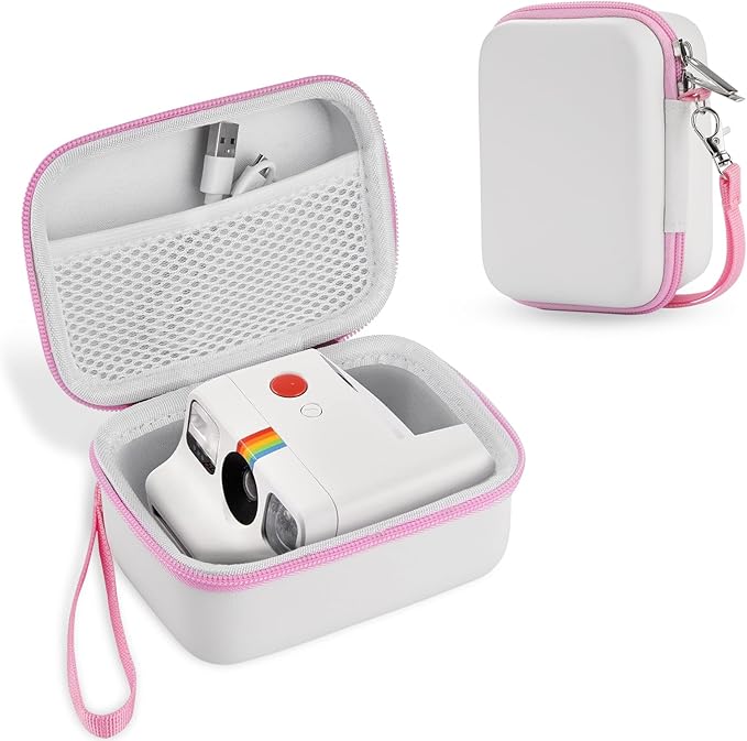Case for Polaroid Go Gen 2/ PolaroidGo Mini Instant Camera, Travel Storage Bag for Polaroids Go Camera and Film Accessories (Whtie)