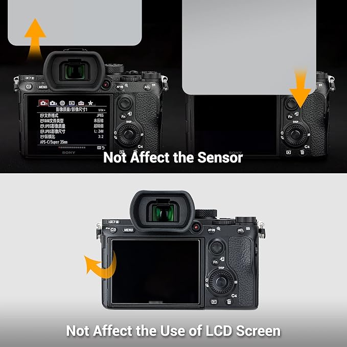 Soft Silicon Camera Viewfinder Eyecup Eyepiece Eyeshade for Sony A7RIV A7RIII A7III A7SII A7RII A7II A7S A7R A7 A9II A9 A58 A99II Eye Cup Protector Replaces Sony FDA-EP18 FDA-EP16 FDA-EP15