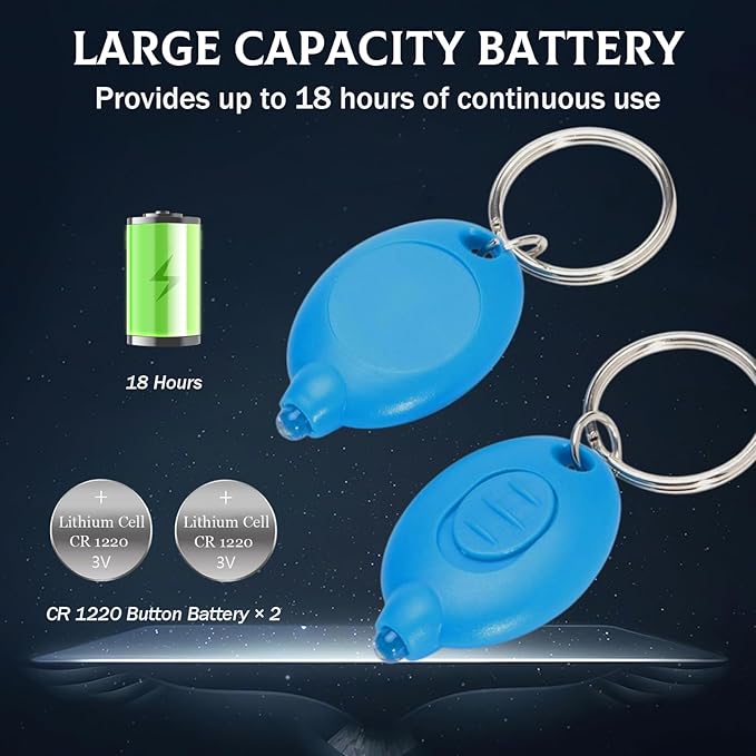 16Pcs LED Keychain Flashlight White Light Mini Keychain Light Ultra Bright Tiny Flashlight, Micro Pocket Portable Key Light for Emergency Lighting