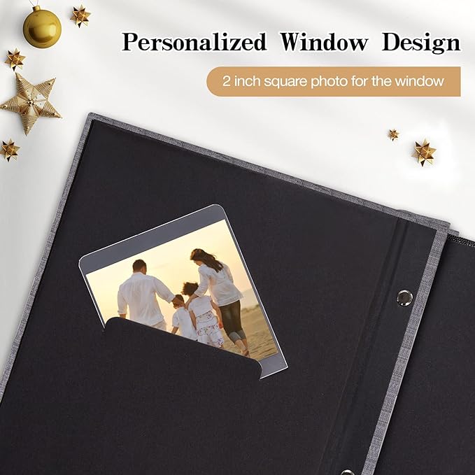 potricher Small Photo Album 4x6 100 Photos Linen Cover Picture Photo Book for Family Wedding Anniversary Baby Vacation (Green,100 Pockets)