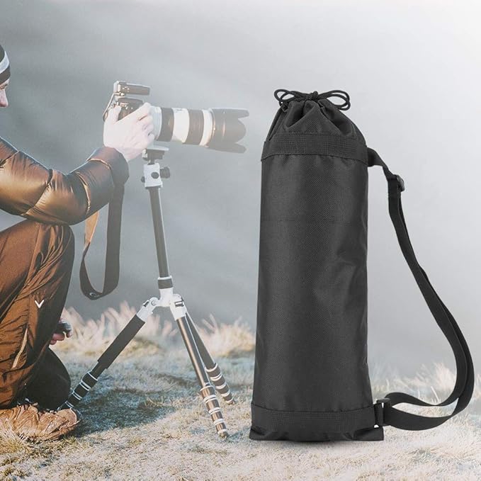Pomya Camera Tripod Carrying Case, Portable Photography Tripod Carry Bag, Black, Oxford Padded Strap (45CM)