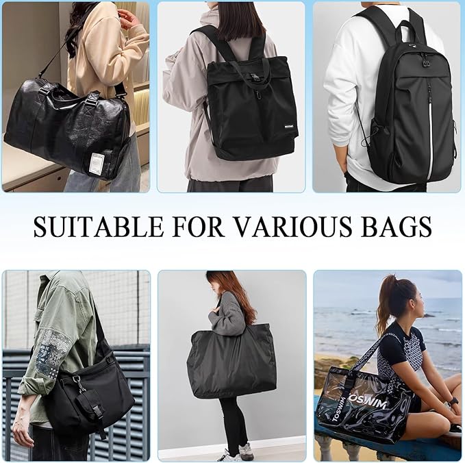Soft Shoulder Strap Pad, Breathable & Removable Backpack Strap Pads for Bag Strap（1PCS-Black）