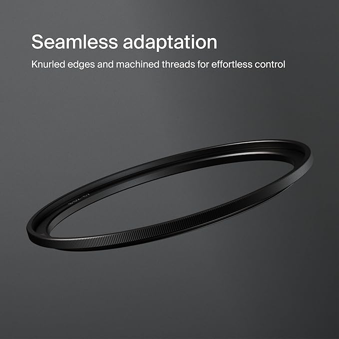 Urth 55-58mm Step-Up Ring Lens Filter Adapter - Attach 58mm Threaded Filters to 55mm Camera Lenses