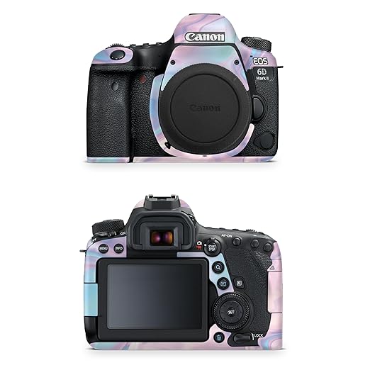Camera Skin Compatible with Canon EOS 6D Mark II Camera (2017) - Pastel Wave - Premium 3M Vinyl Protective Wrap Decal Cover - Easy to Apply | Crafted in The USA by MightySkins