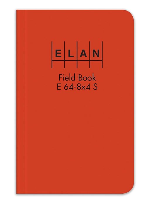 Elan Publishing Company - E64-8x4S Org-6 E64-8x4S Sewn Field Surveying Book 4 5/8 x 7 1/4 Orange Stiff Cover (Pack of 6)