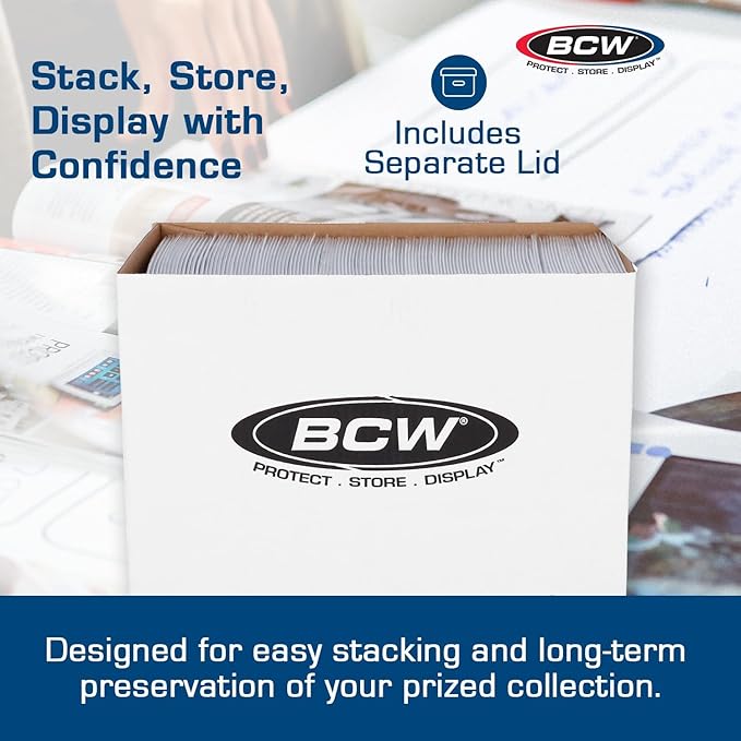 BCW Magazine/Document Storage Box 1-Pack | Durable Cardboard Filing Box