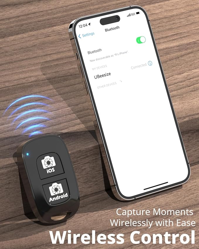 UBeesize 12" Desk Ring Light with Stand & Phone Holder - Adjustable Studio Light for Photography，Zoom Meetings, YouTube, TikTok, Live Streaming