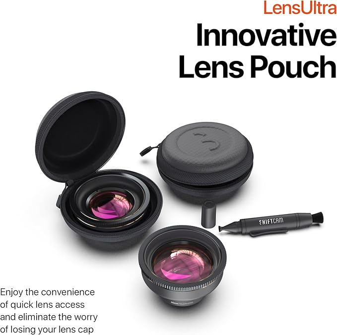 Shiftcam | LensUltra 60mm Telephoto Lens - 2X Magnification, 30-40cm Focus Distance - Capture Distant Beauty, Flattering Portraits, Optical Zoom, Premium Design