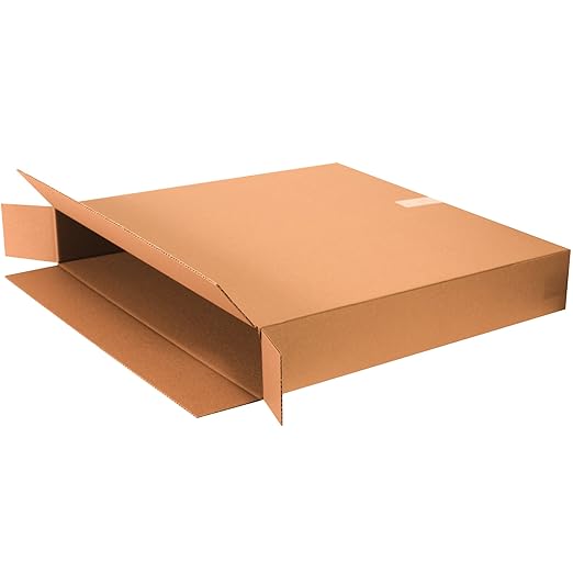 Box USA B38826FPFOL FOL Flat Panel TV Boxes, 38" x 8" x 26", Kraft (Pack of 5)