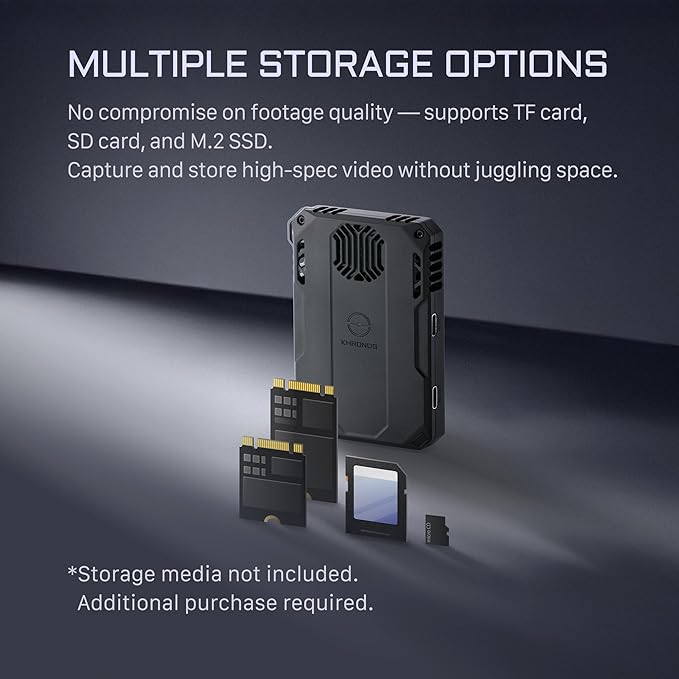 Tilta Khronos Cooling Storage System Compatible with iPhone 15/16 Pro & Pro Max – Black | MagSafe Mount, SD/TF/M.2 SSD Support, 310MB/s Transfer, USB-C PD 100W, Silent Cooling