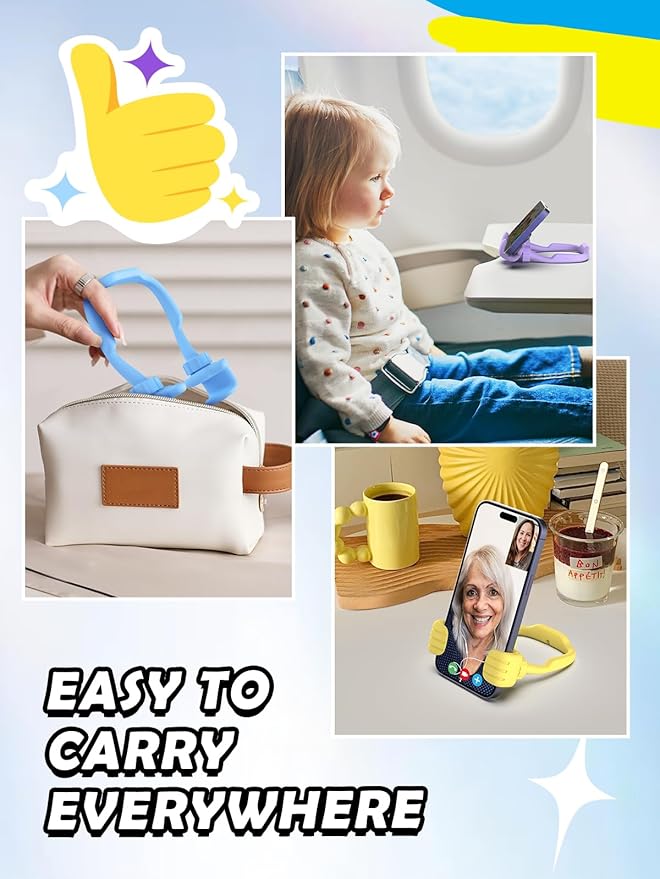 Easter Gifts for Kids Teens Girls Boys: Gifts for Men Women Thumbs Up Lazy Cellphone Holder for Desk Funny Gifts for Adults Teenager Mom Friends Stuff Easter Basket Stuffers Who Have Everything Ideas