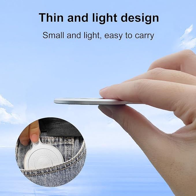 PULUZ Magnetic Mount Adapter for Insta360 Flow Pro/Flow,Aluminum Alloy Magnetic MagSafe Adapter Phone Holder Quick Release Mount(Silver)