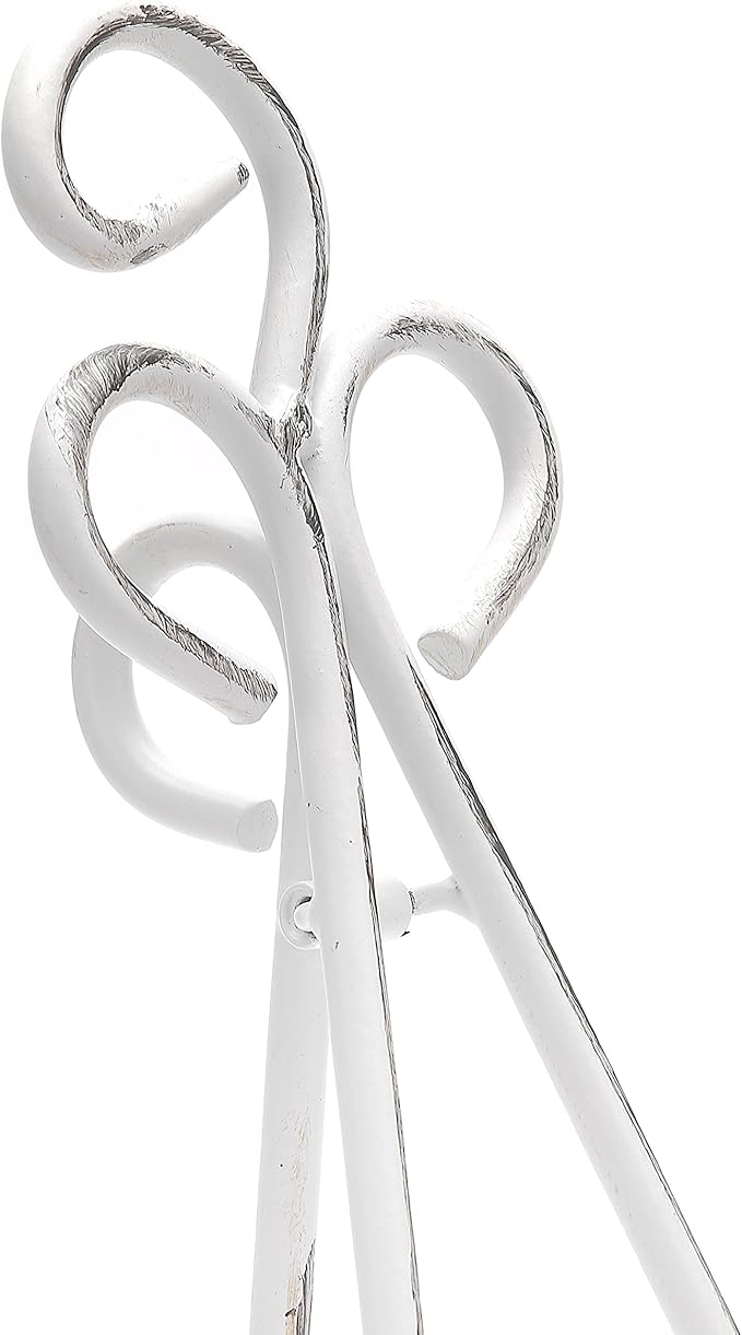 Plate Stand For Display 13.7" H White Plate Easel Display Stand Picture Frame Stand