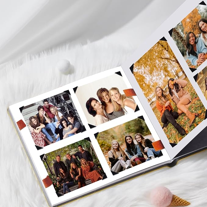 Photo Corner Stickers, 2040 Pcs 20 Sheets Photo Corners Self Adhesive, Scrapbook Photo Corners for Scrapbooking, Memory Books, DIY Picture Album, Journal Diary (Black and White)