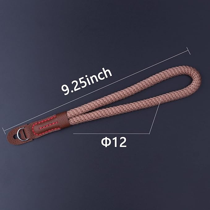 Camera Wrist Strap,Hand Strap Lanyard for DSLR SLR Mirrorless Camera Rope Adjustable Safety Strap(Coffee)